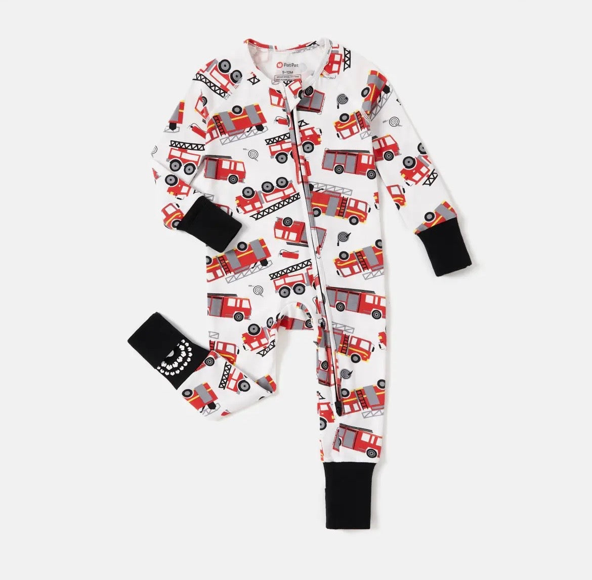 Organic Cotton Firetruck Baby Sleeper