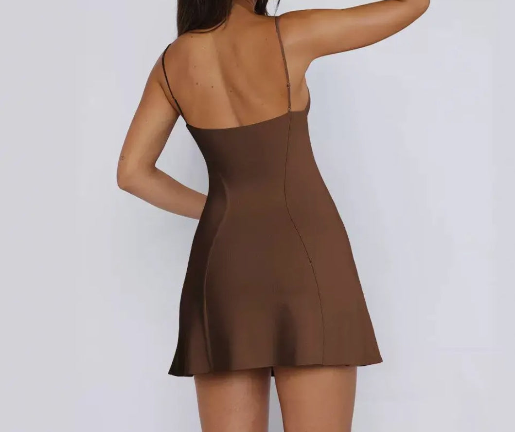 Slim Fit Suspended Mini Dress