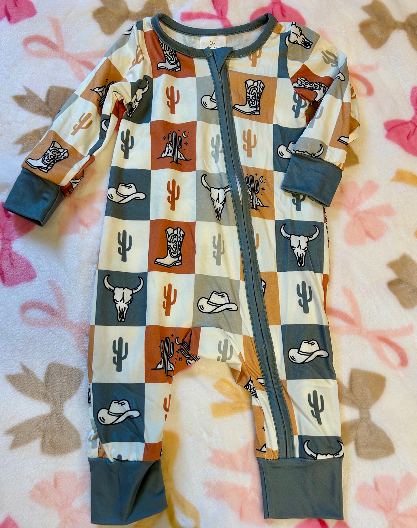 Baby/Toddler Boys Western Zipper Sleeper