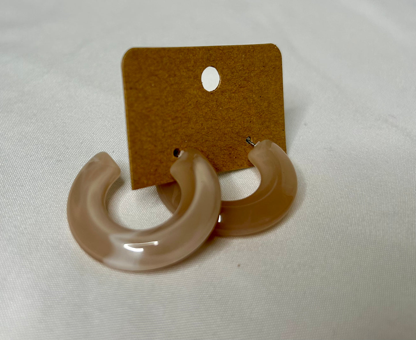 Resin Hoop Earrings