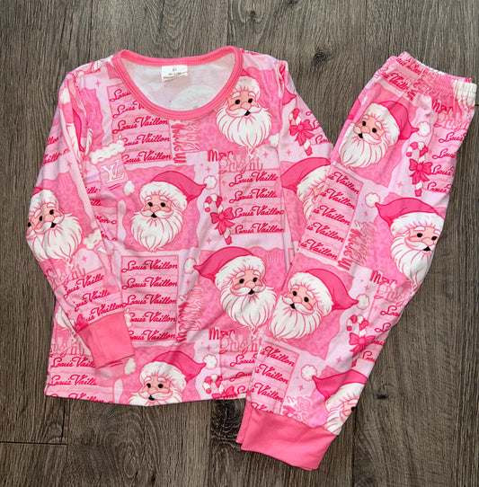 Girls LV Santa PJs