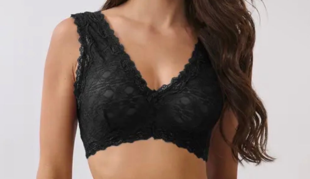 Black Or Brown Sheer Lace Bralette