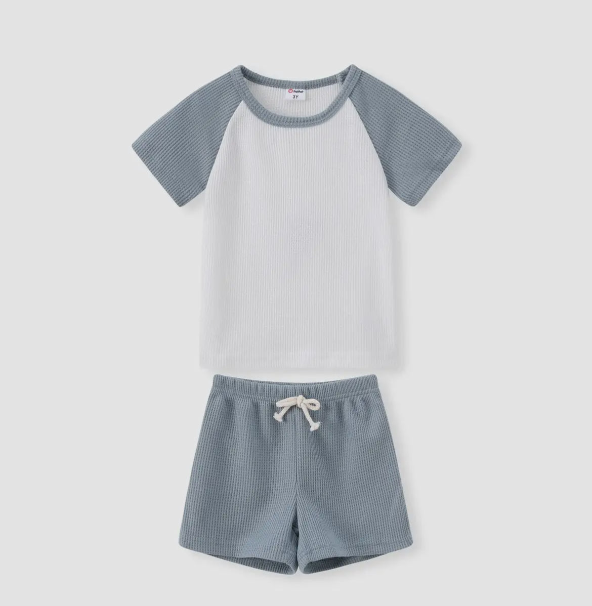 Toddler Boy Raglan Sleeve Tee And Short Set- Different Color Options Available