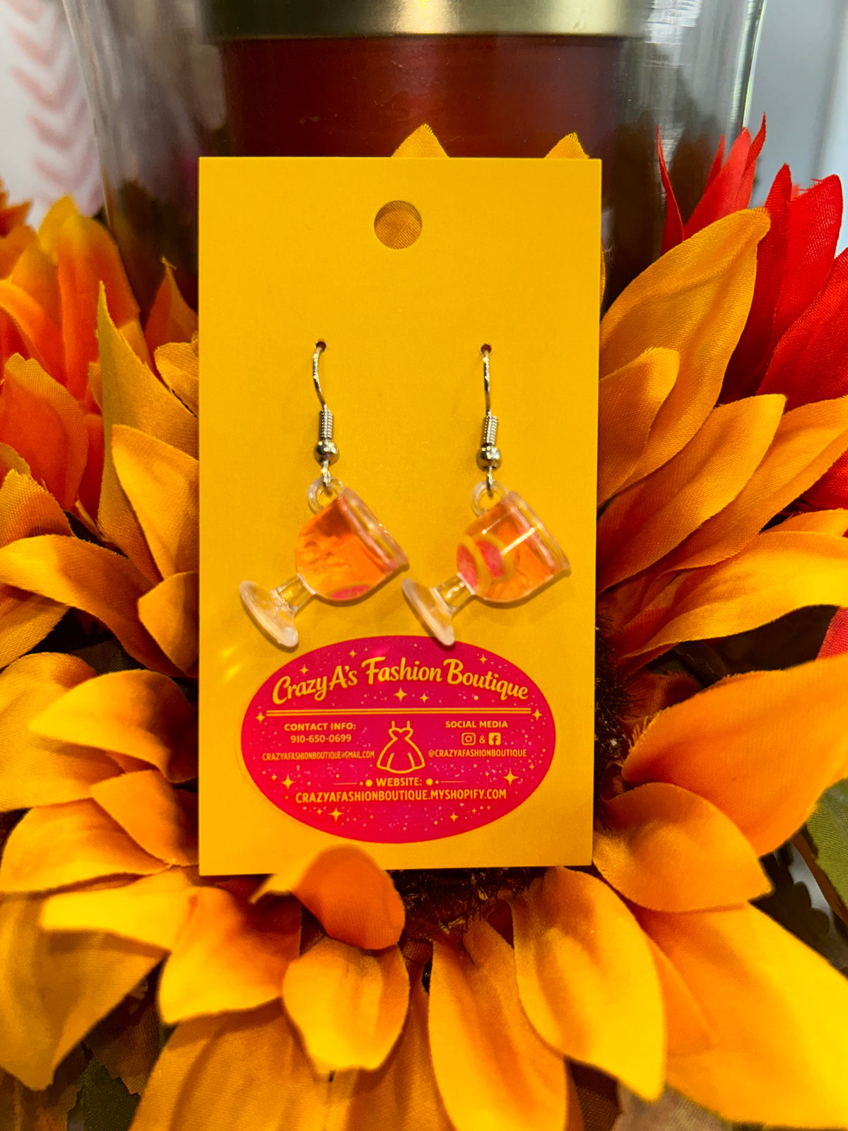 Pink Drink Earrings