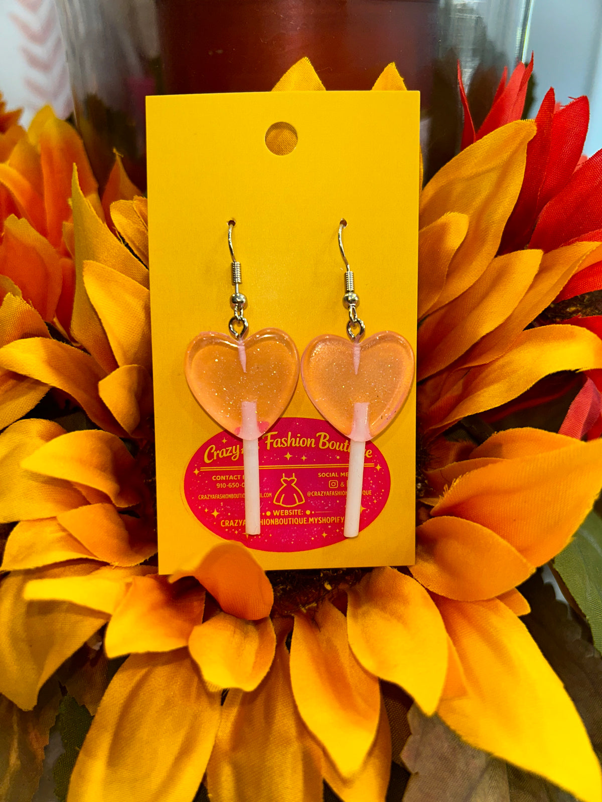 Heart Lollipop Earrings