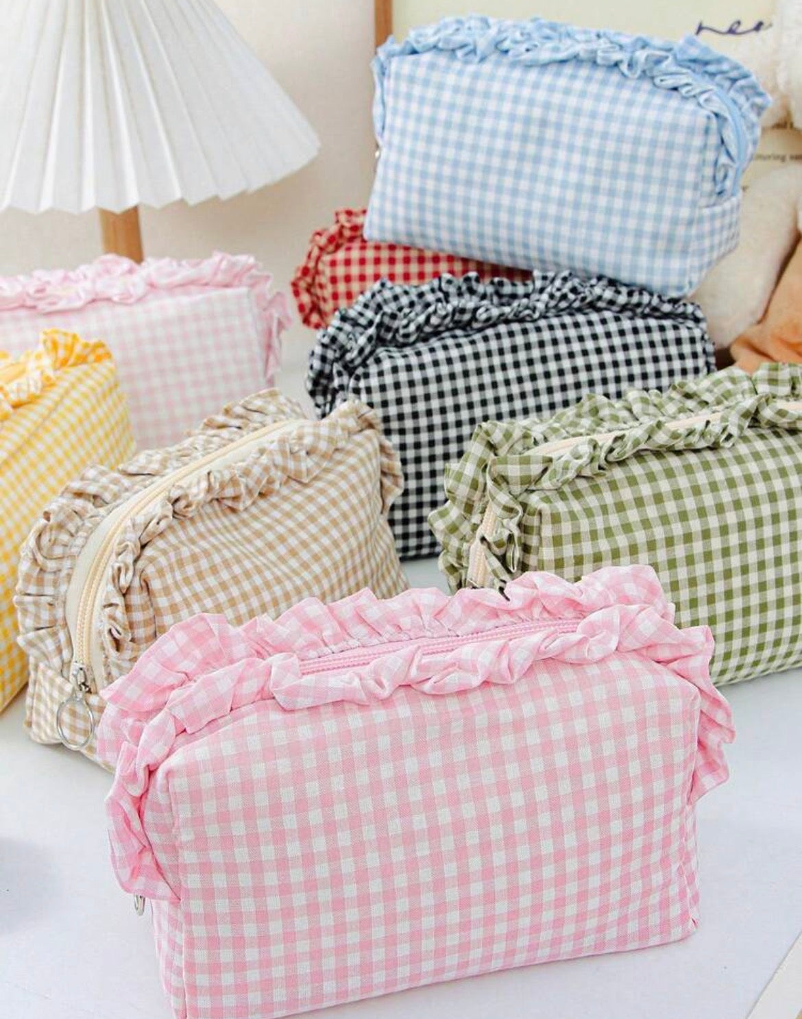 Mini Plaid Travel Bags