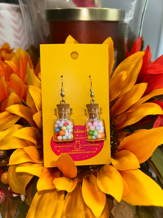 Balled Up Bottle Earrings