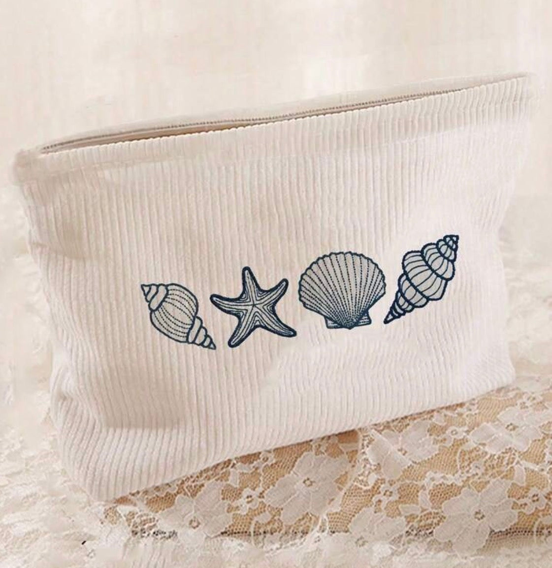 Beach Theme Makeup Bag