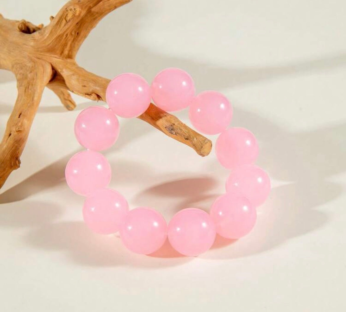 Bulky Beaded Bracelet- 3 Color Options Available