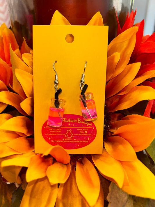 Dragon Fruit Sip Earrings