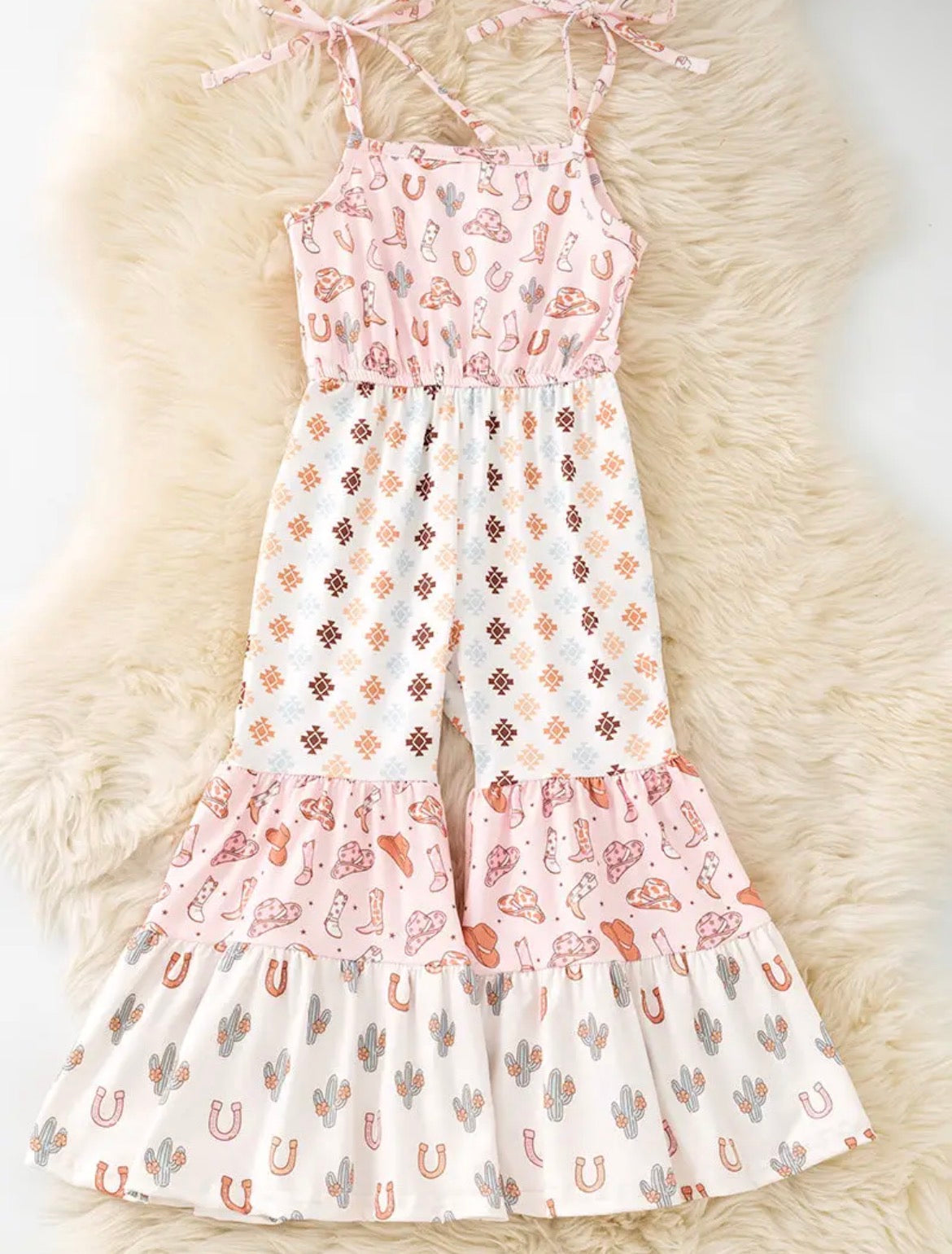 Girls Rodeo Flare Overalls