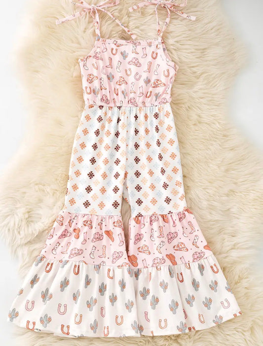Girls Rodeo Flare Overalls