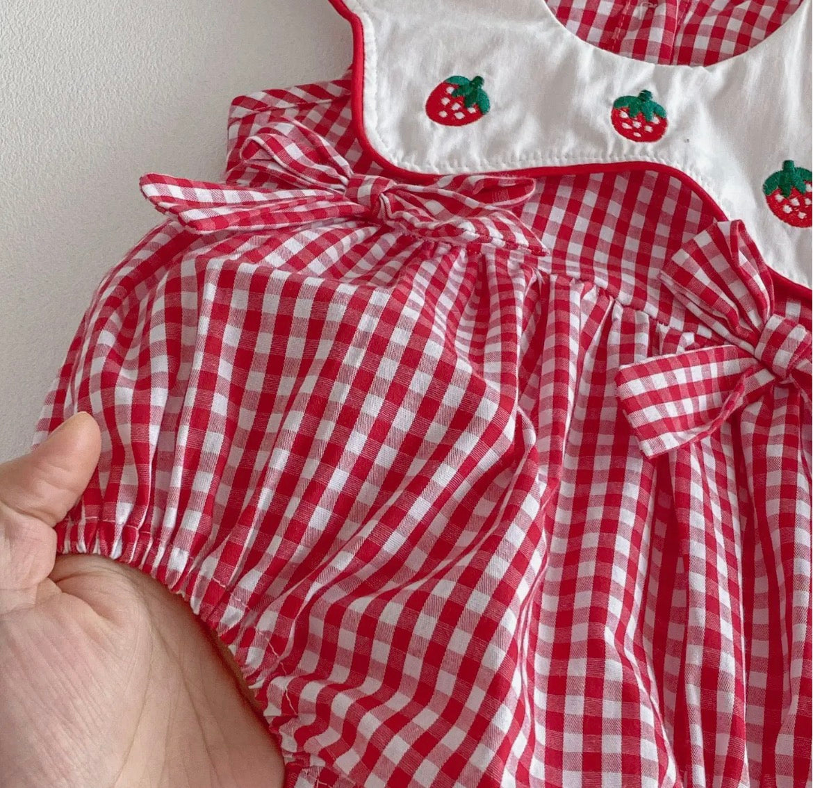 Strawberry Sweetie Bubble Romper