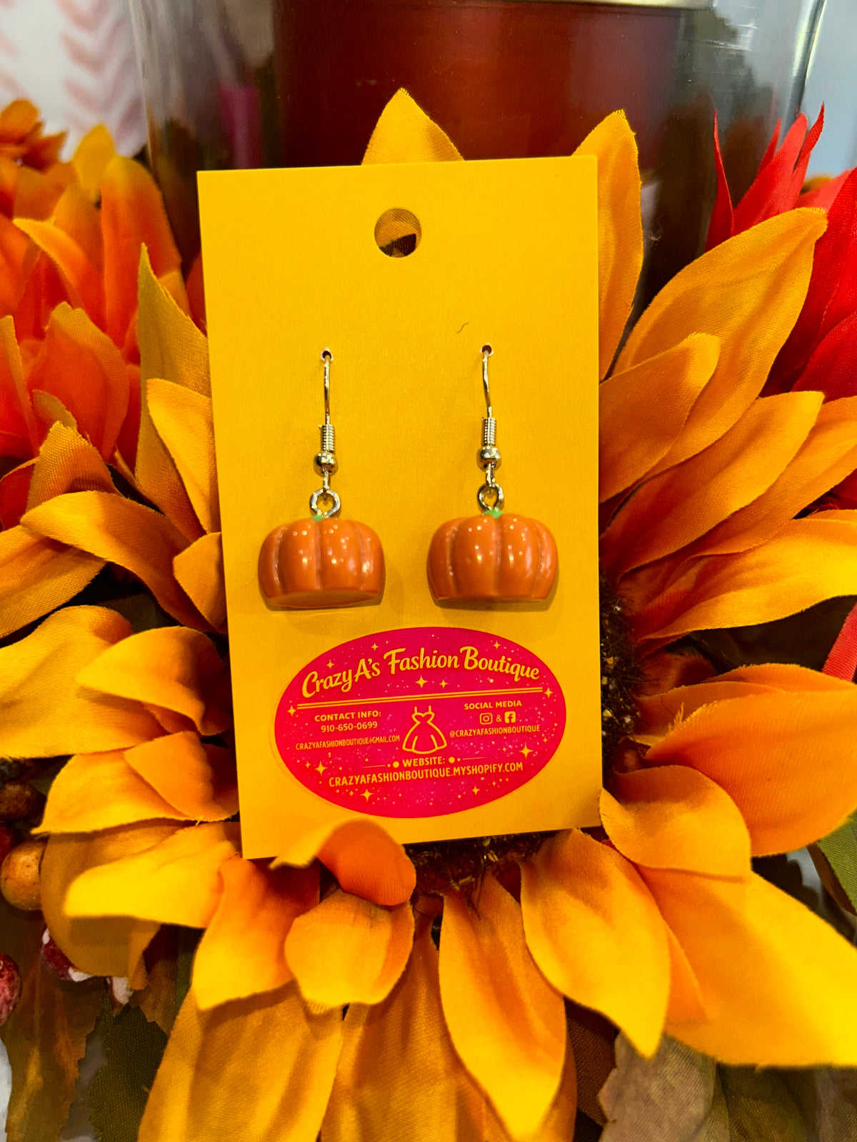 Pumpkin Earrings