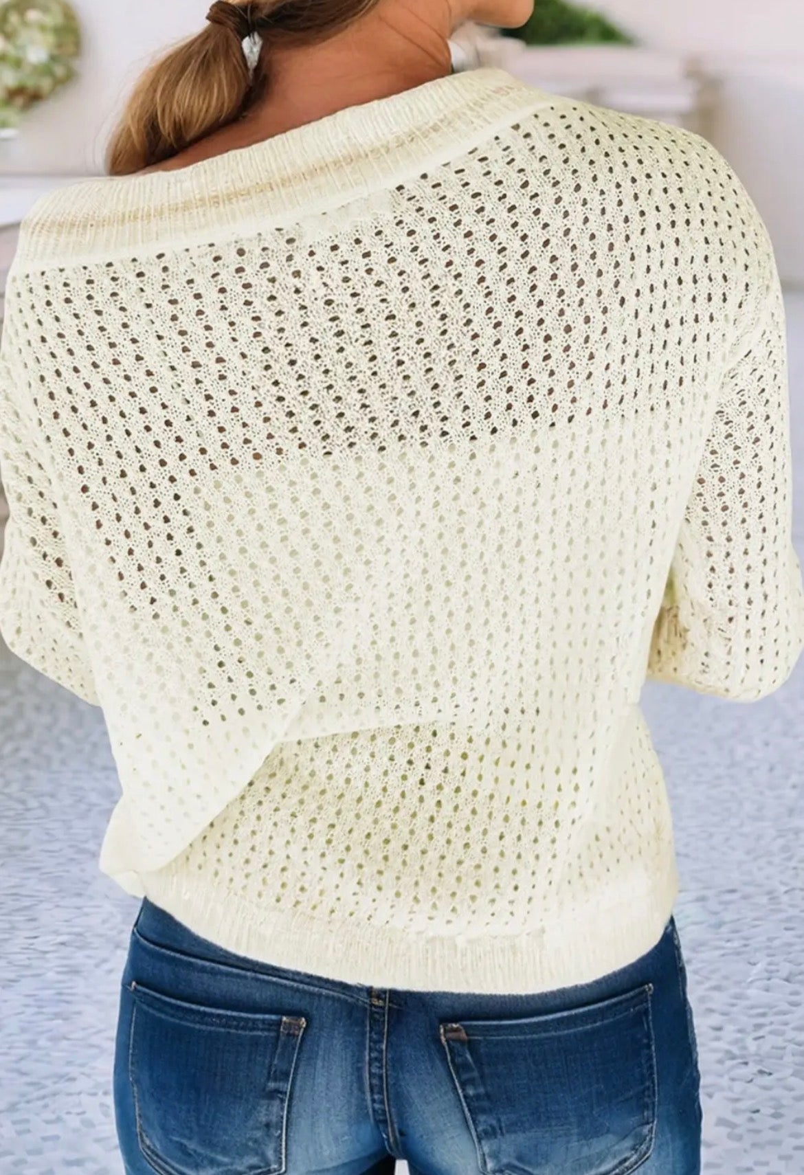 Beach Open Knit Sweater
