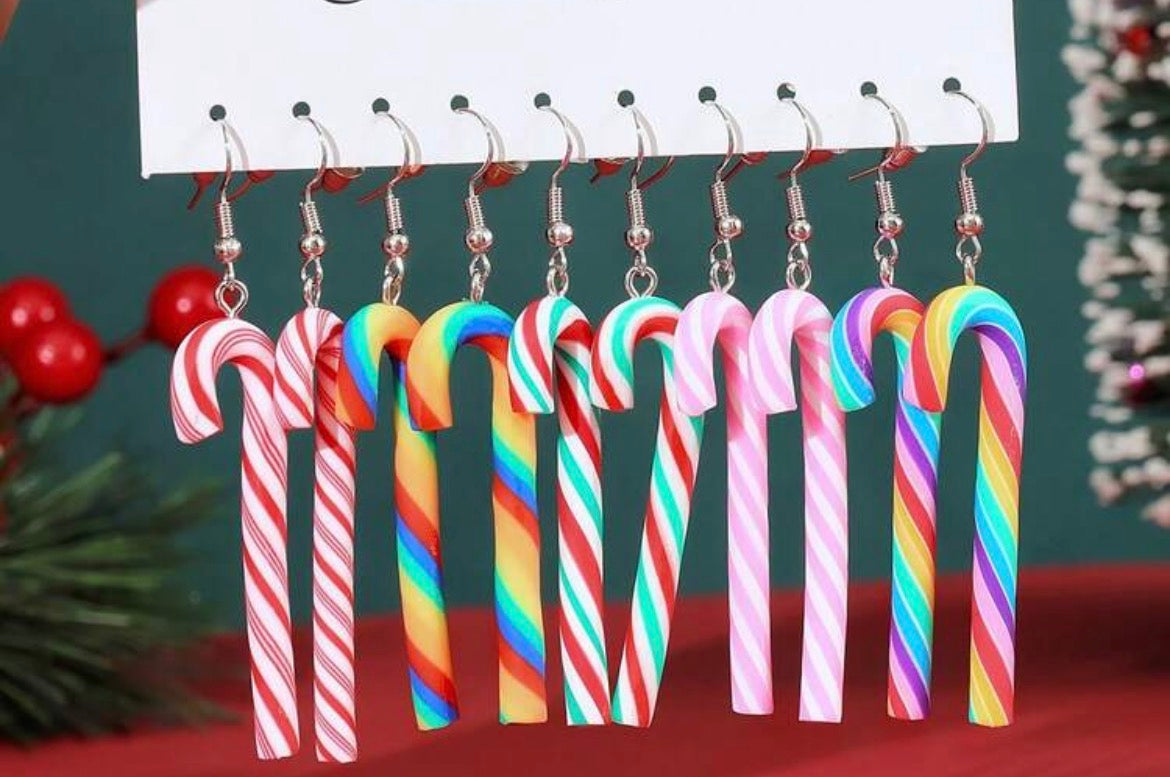 Candy Cane Earrings