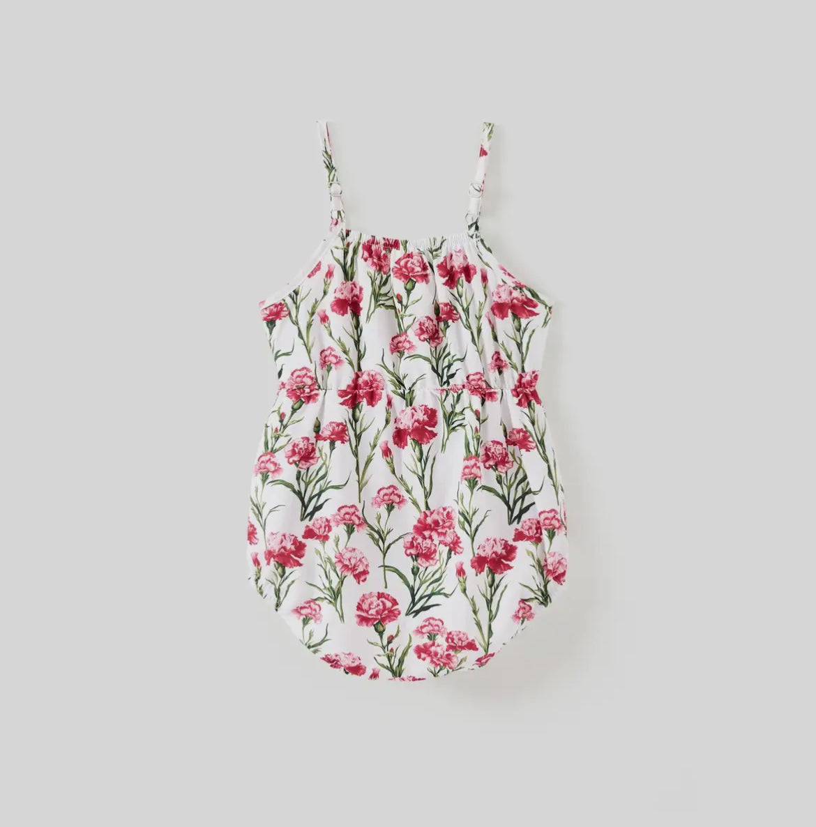 Sweet & Elegant Floral Print Bow Romper
