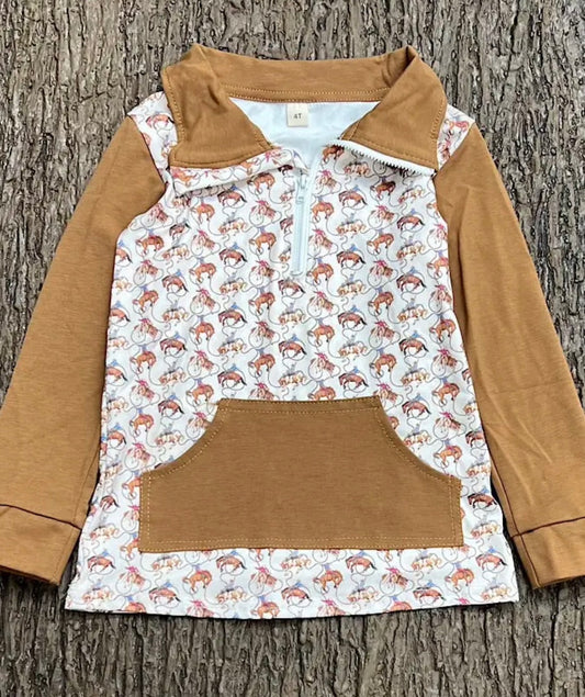 Boys Rodeo Half Zip Pullover