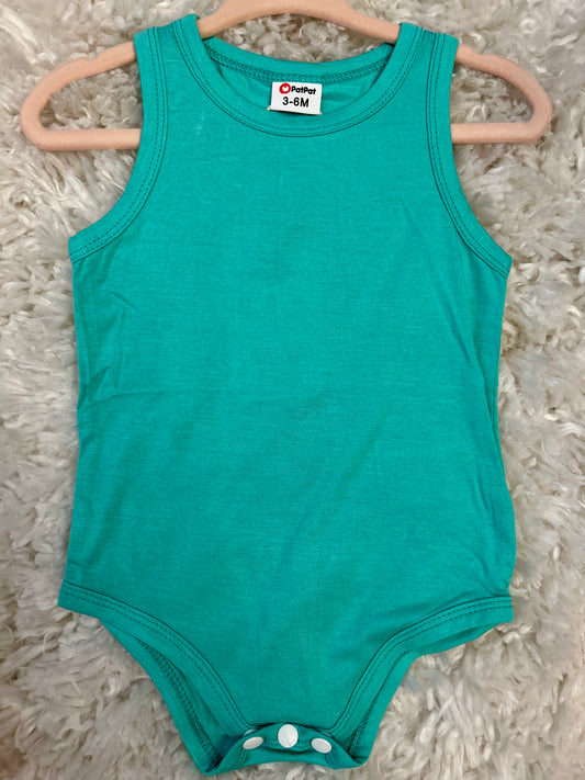 Baby Sleeveless Romper- Different Color Options Available