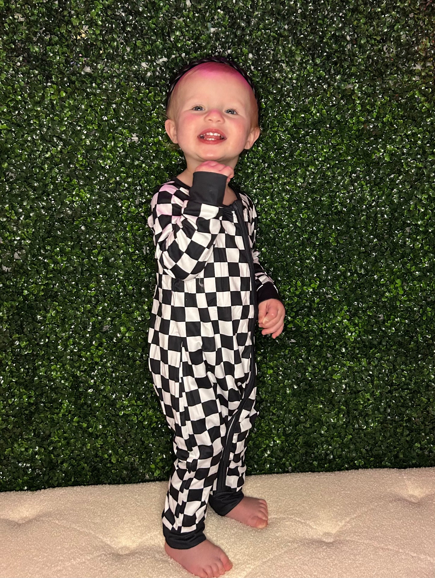 Baby/Toddler Checkered Sleeper- Different Color Options Available