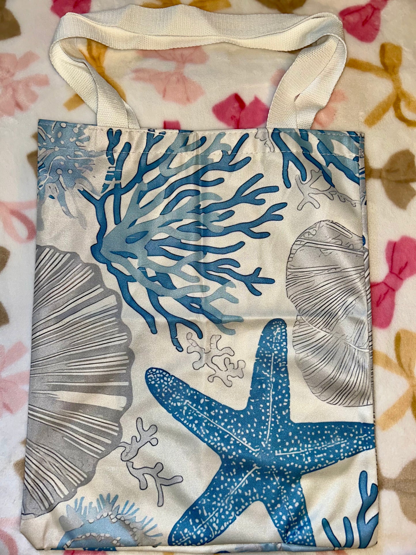 Beach Themed Double Sided Tote Bags