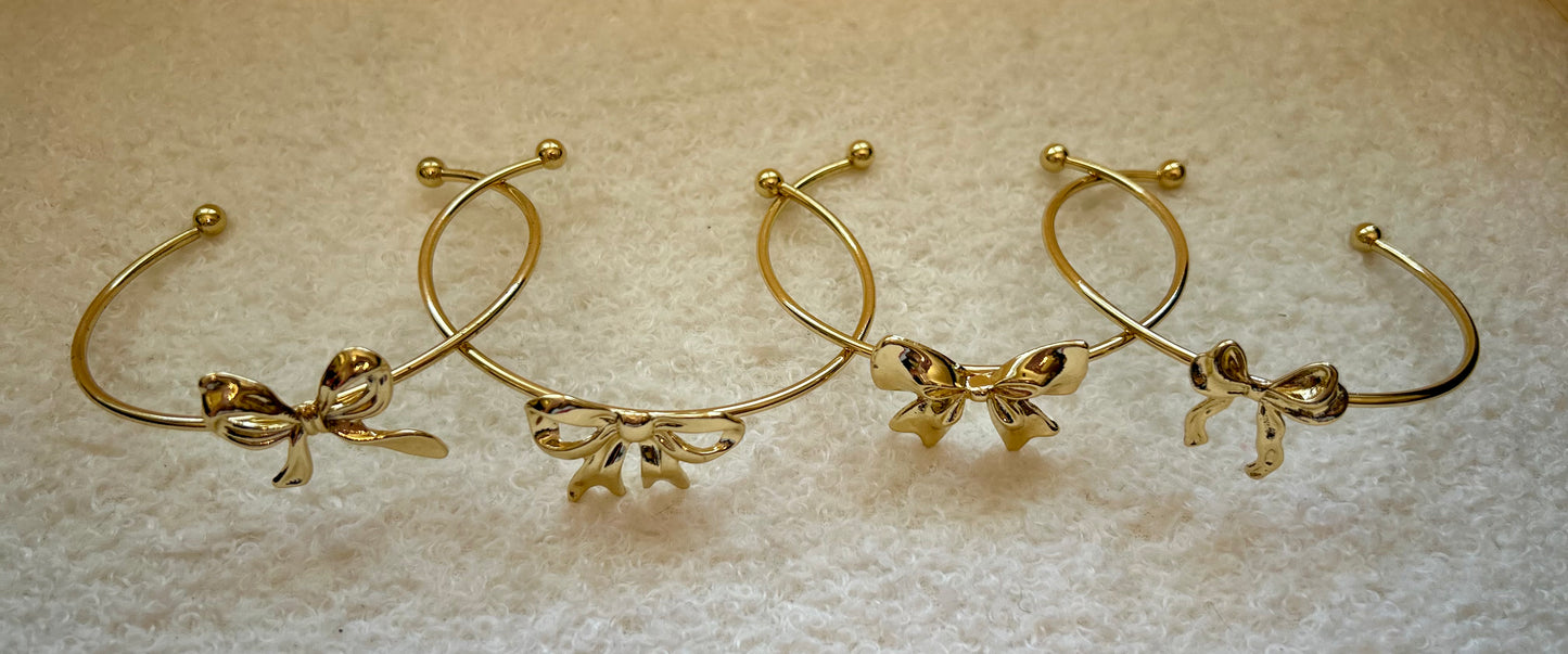 Gold Bow Bracelets