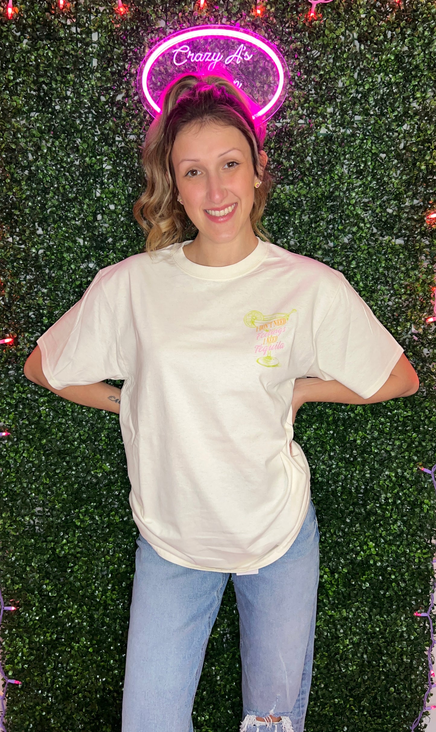 T-Shirt “I don’t need feelings I need tequila”