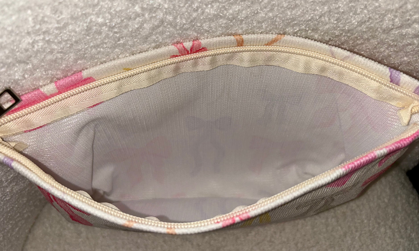 Bow Print Makeup Bag