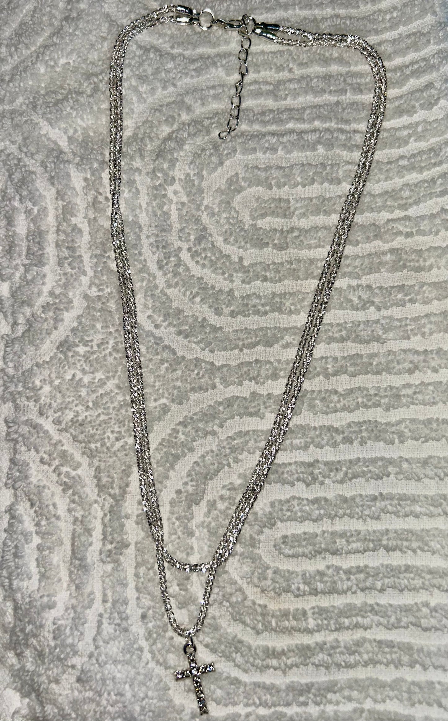 Cross Sparkling Chain Necklace