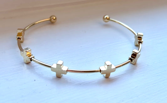 Golden Cross Bracelet