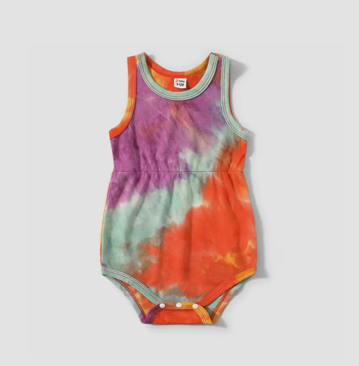 Baby Tie Dye Sleeveless Romper