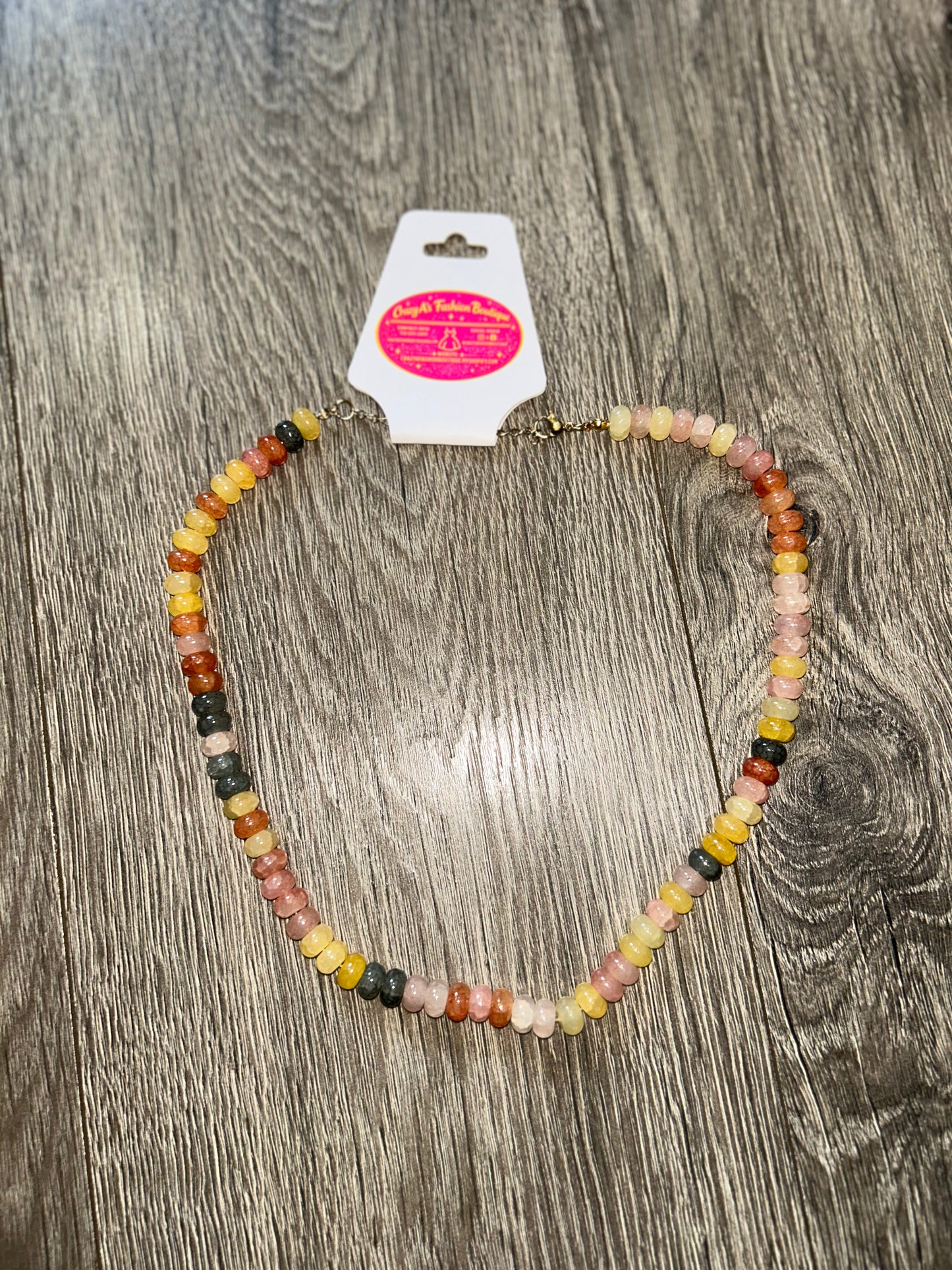 Beaded Necklace Multi Colored
