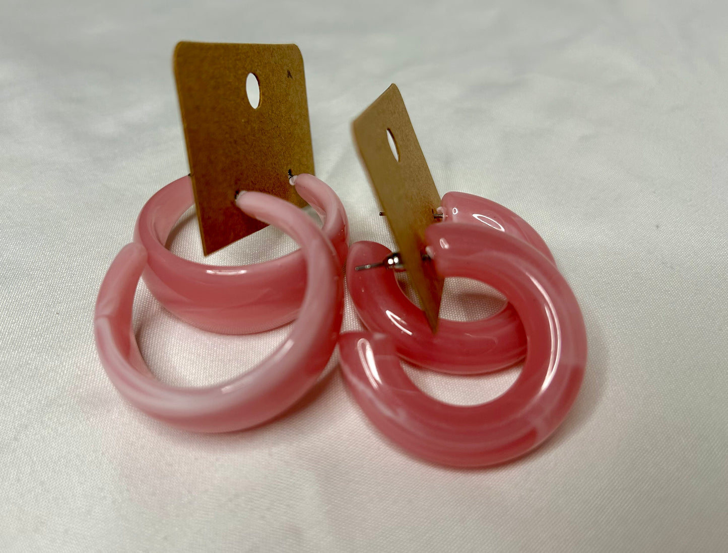 Resin Hoop Earrings