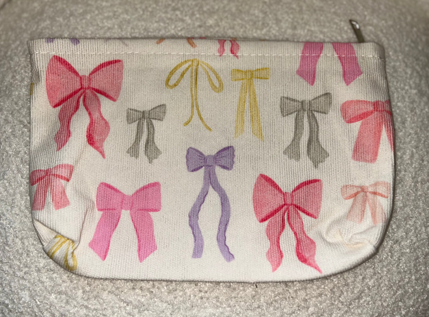 Bow Print Makeup Bag