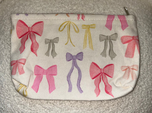 Bow Print Makeup Bag