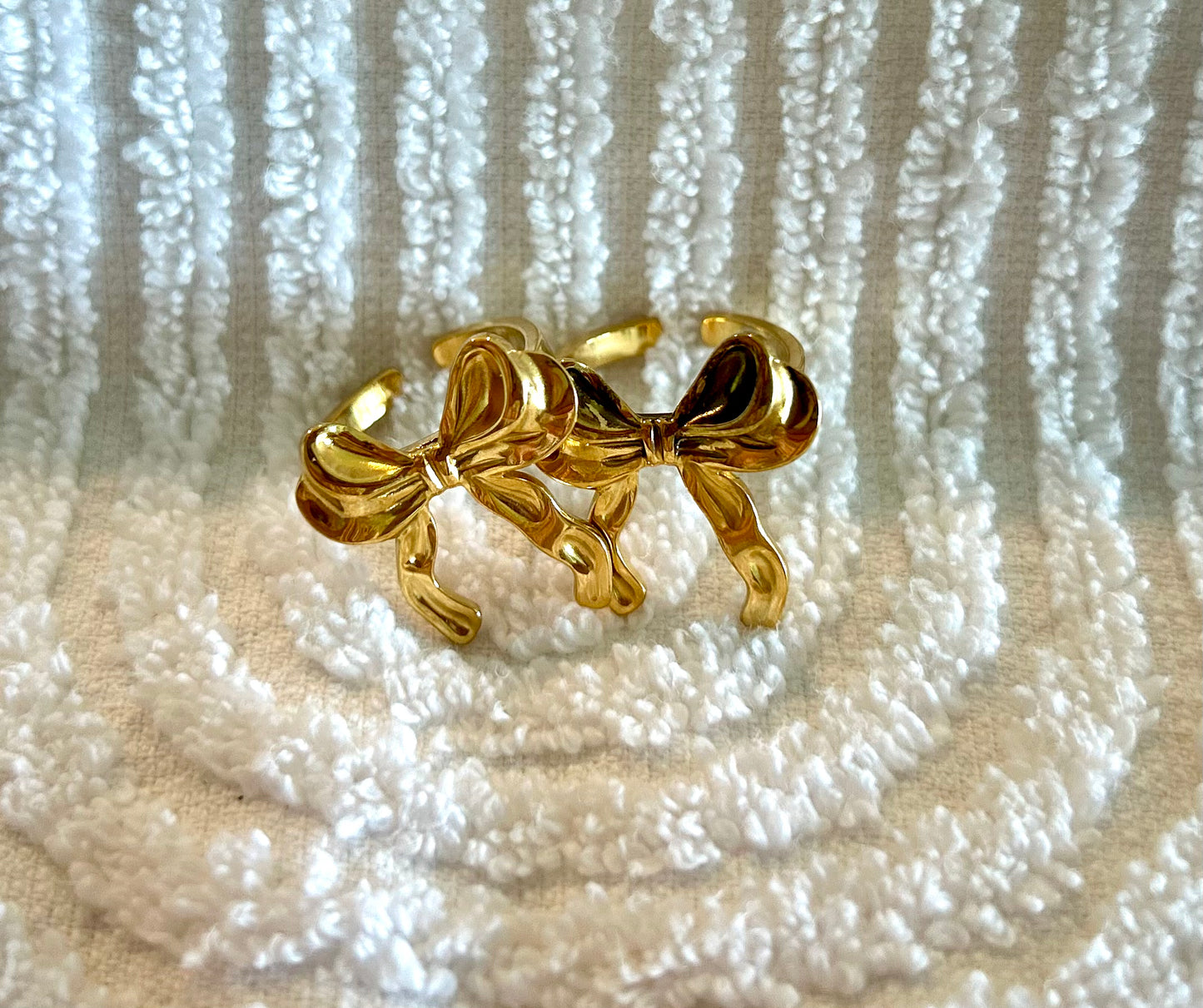 Gold Bow Rings