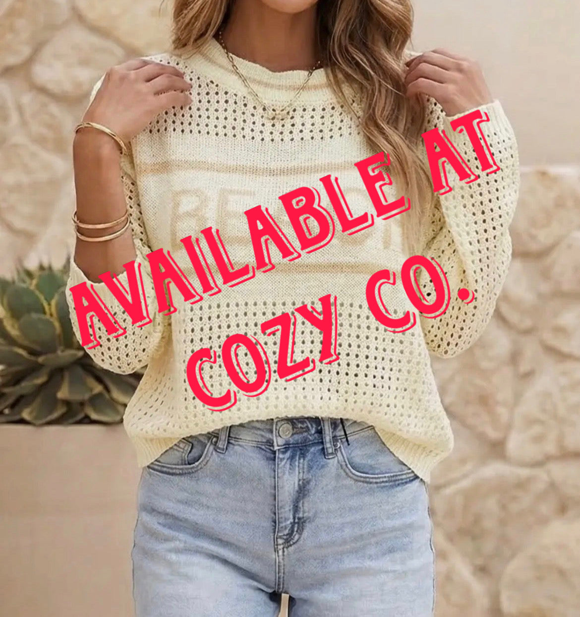 Beach Open Knit Sweater