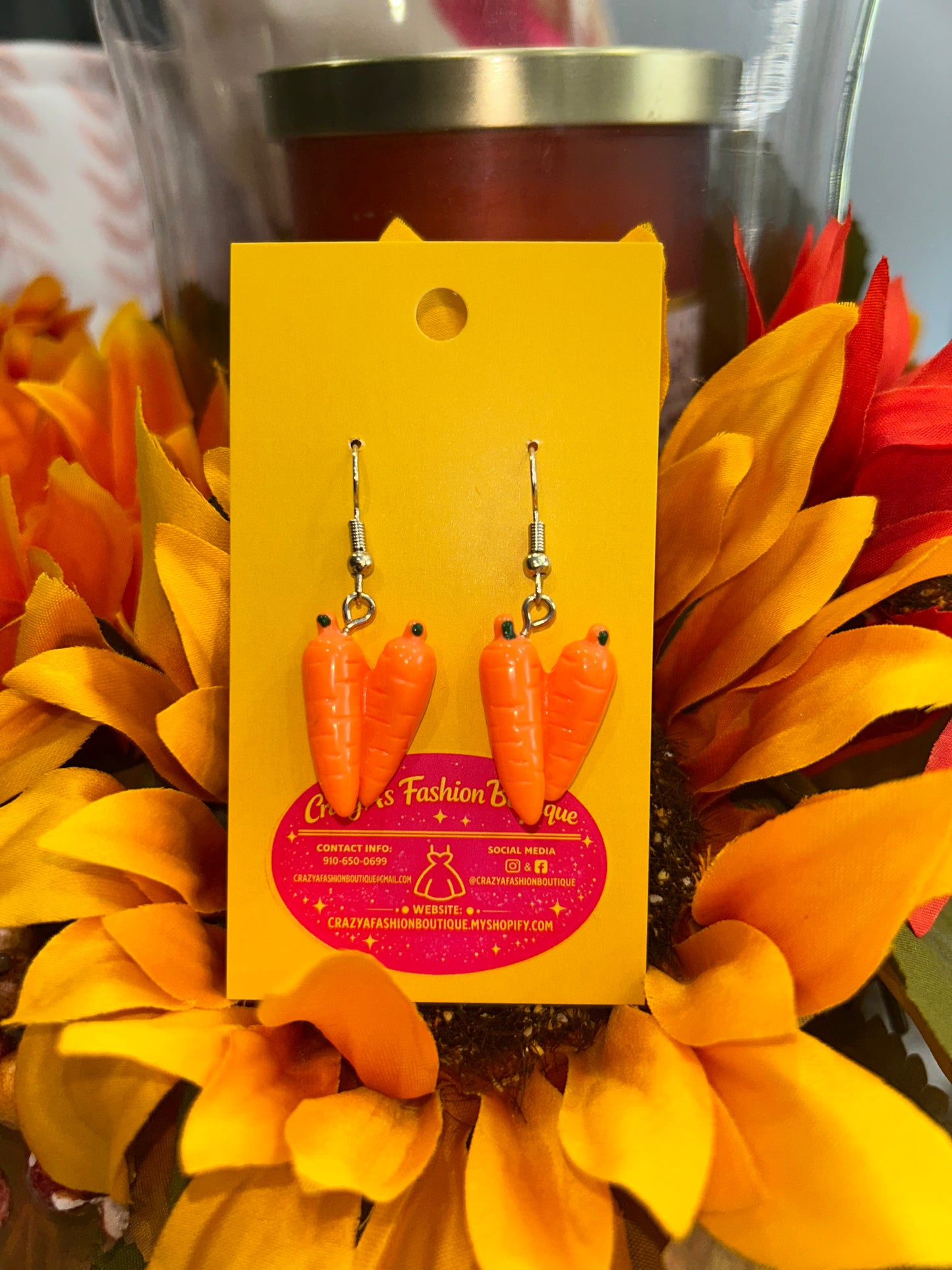 Carrot Earrings